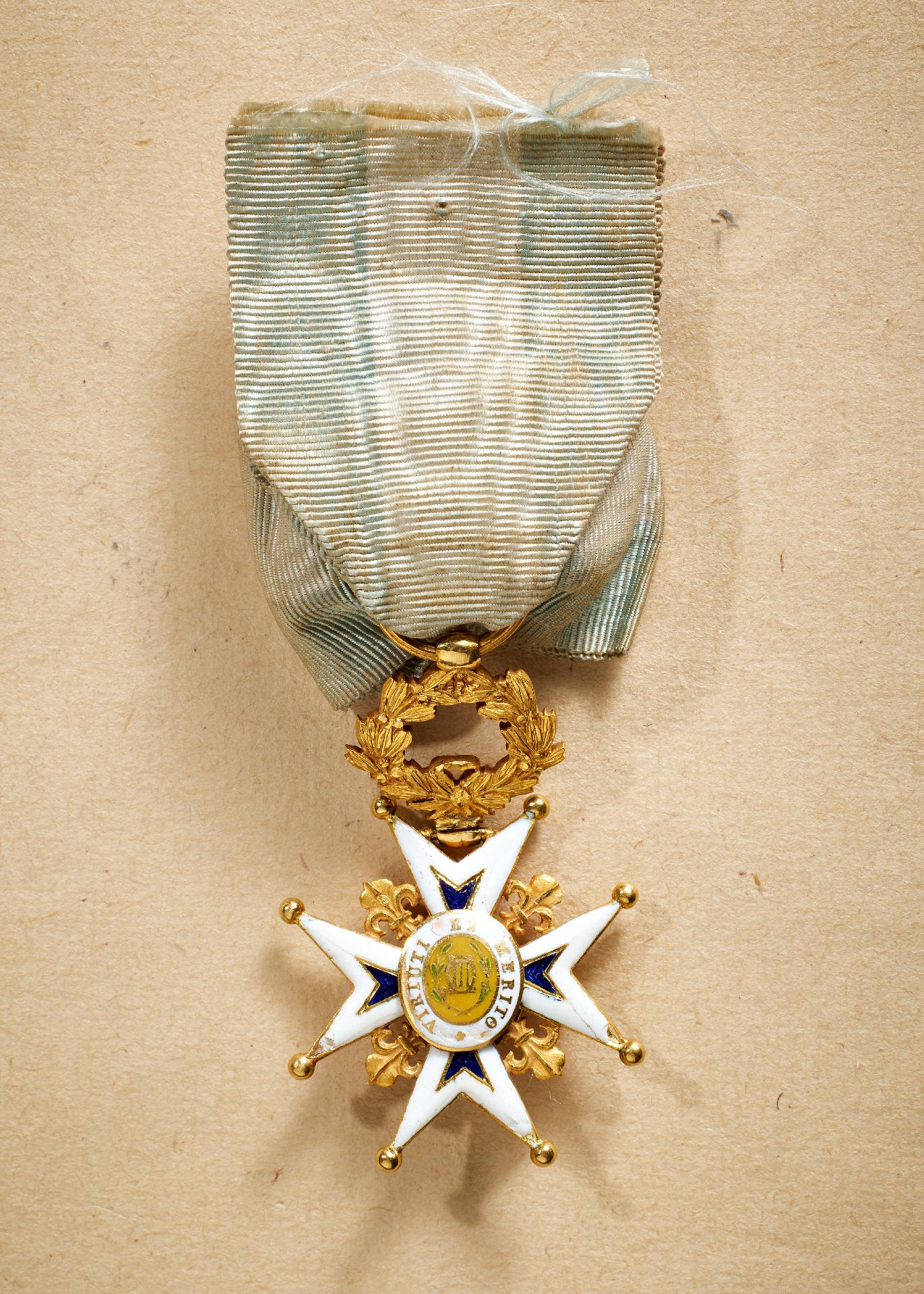 Spanien : Orden Karl III. - Reduktion des Ritterkreuzes. - Image 2 of 2