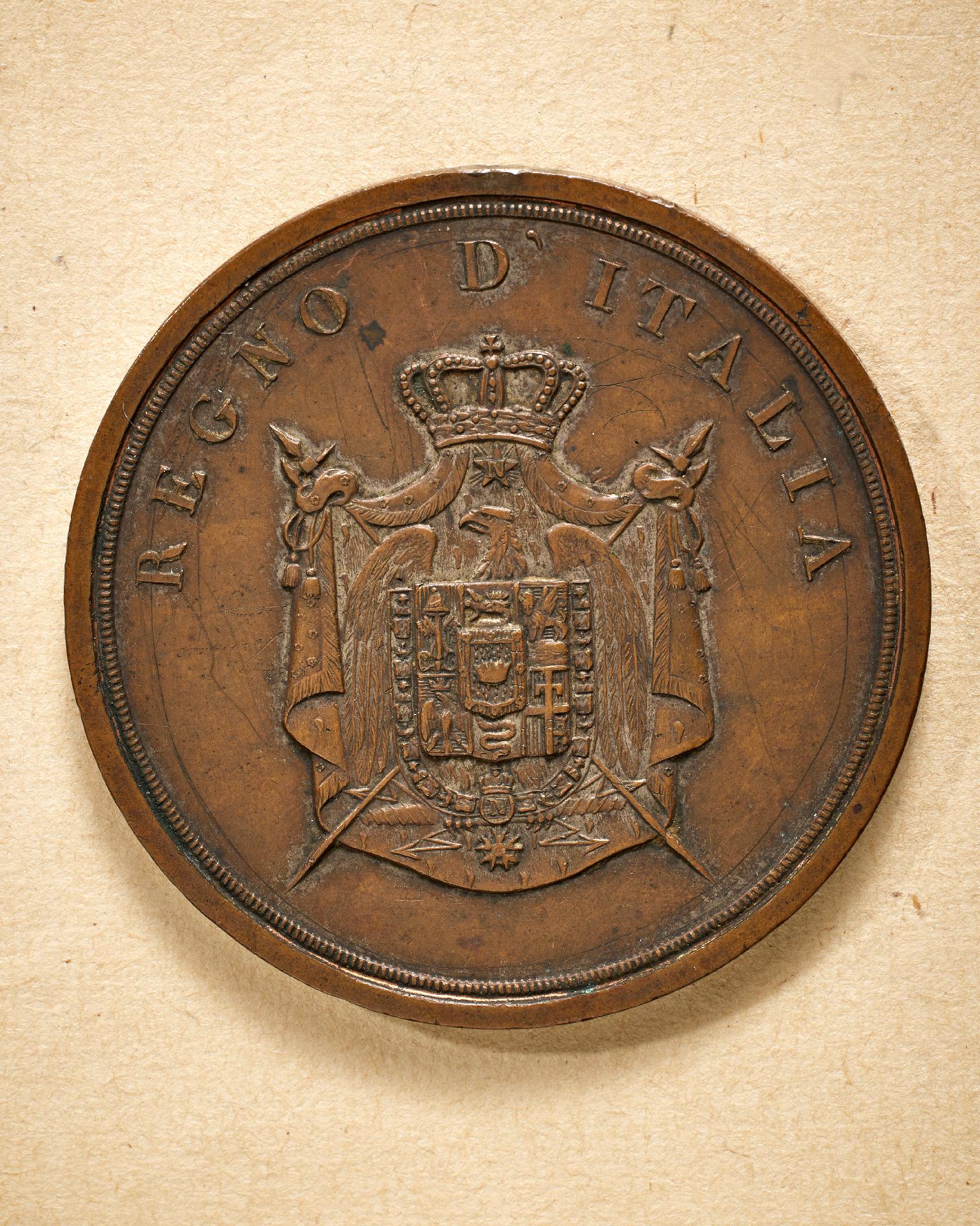 Italien : Königreich Italien (1805): Medaille 2COMMESSO DI POLIZIA"