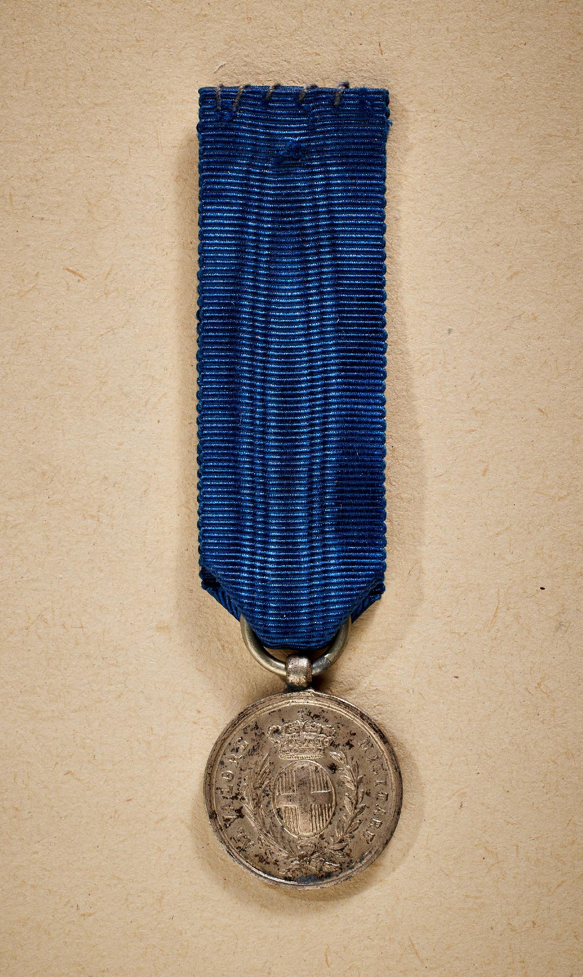 Italien : Silberne Militärverdienstmedaille "AL VALORE MILITARE" , 1917.