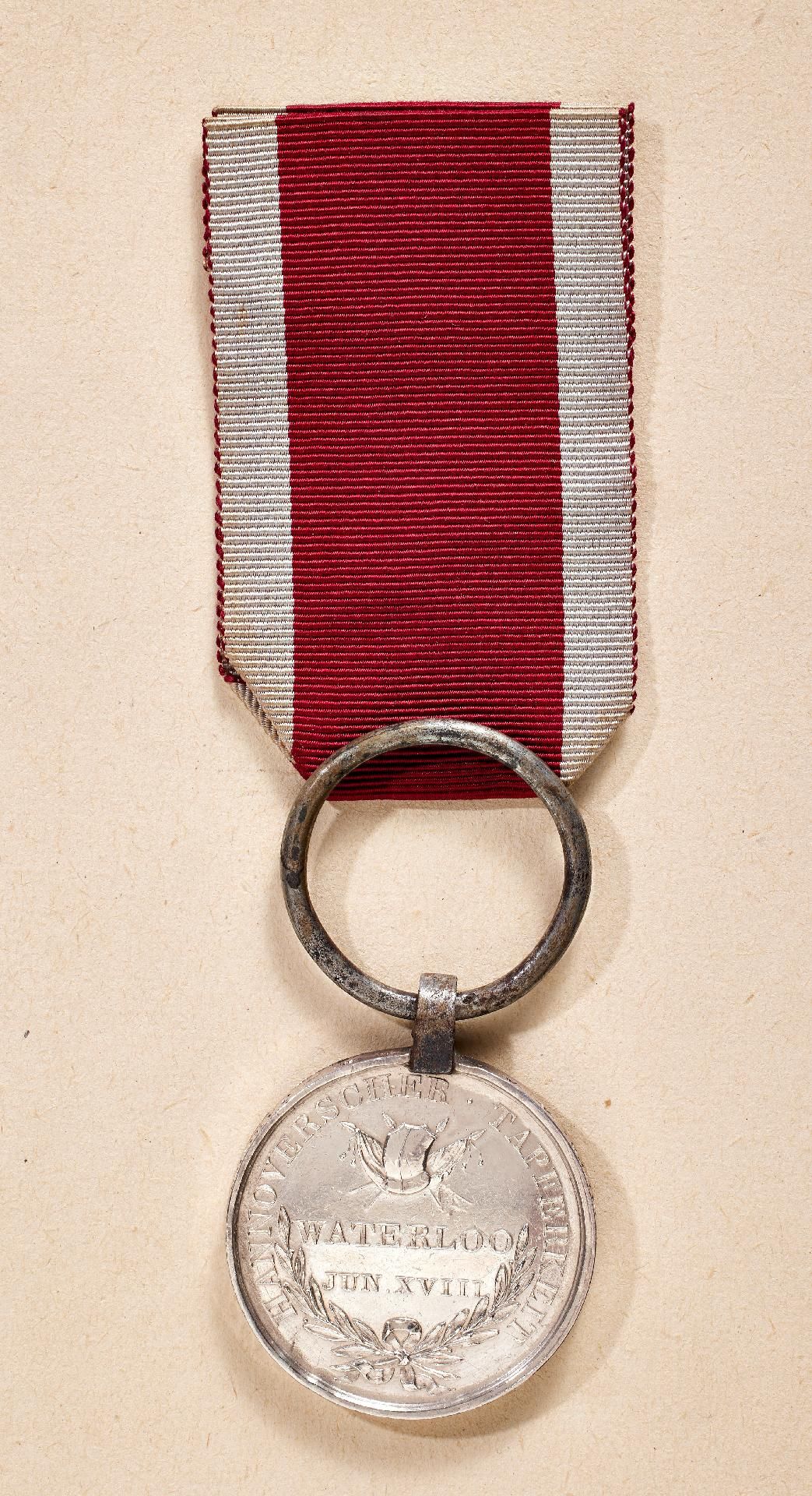 Hannover : Königreich Hannover, Waterloo-Medaille 1815. - Bild 2 aus 2