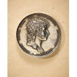 Königreich beider Sizilien : Sizilien: Joachim Murat, Silbermedaille auf die Wissenschaften, 1811.