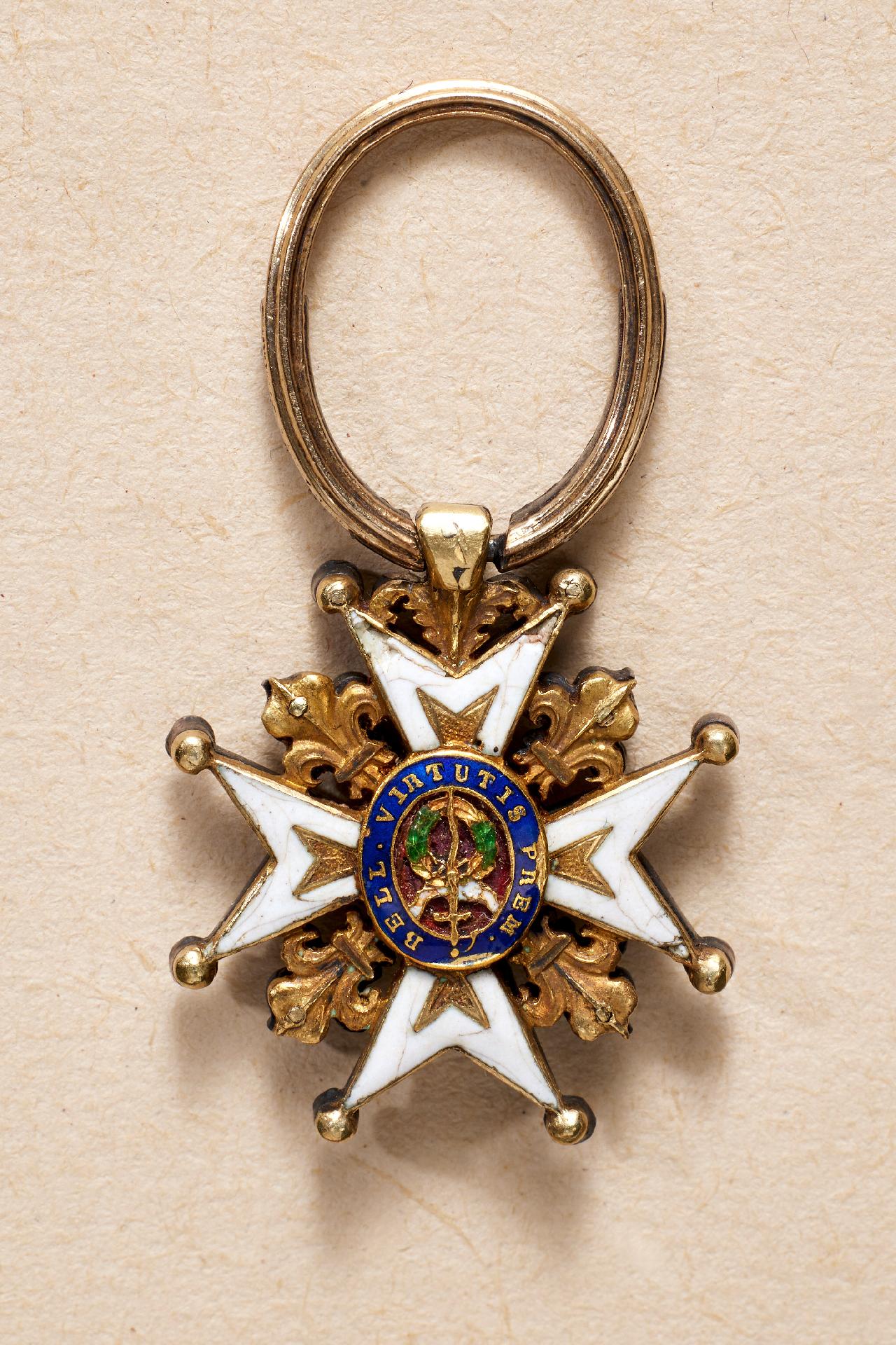 Frankreich : Frankreich: Ordre de Saint Louis - Reduktion des Ordenskreuzes in Diamanten. - Image 2 of 2