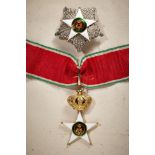 Italien : Kolonial-Orden vom Stern von Italien: Großoffizierssatz.