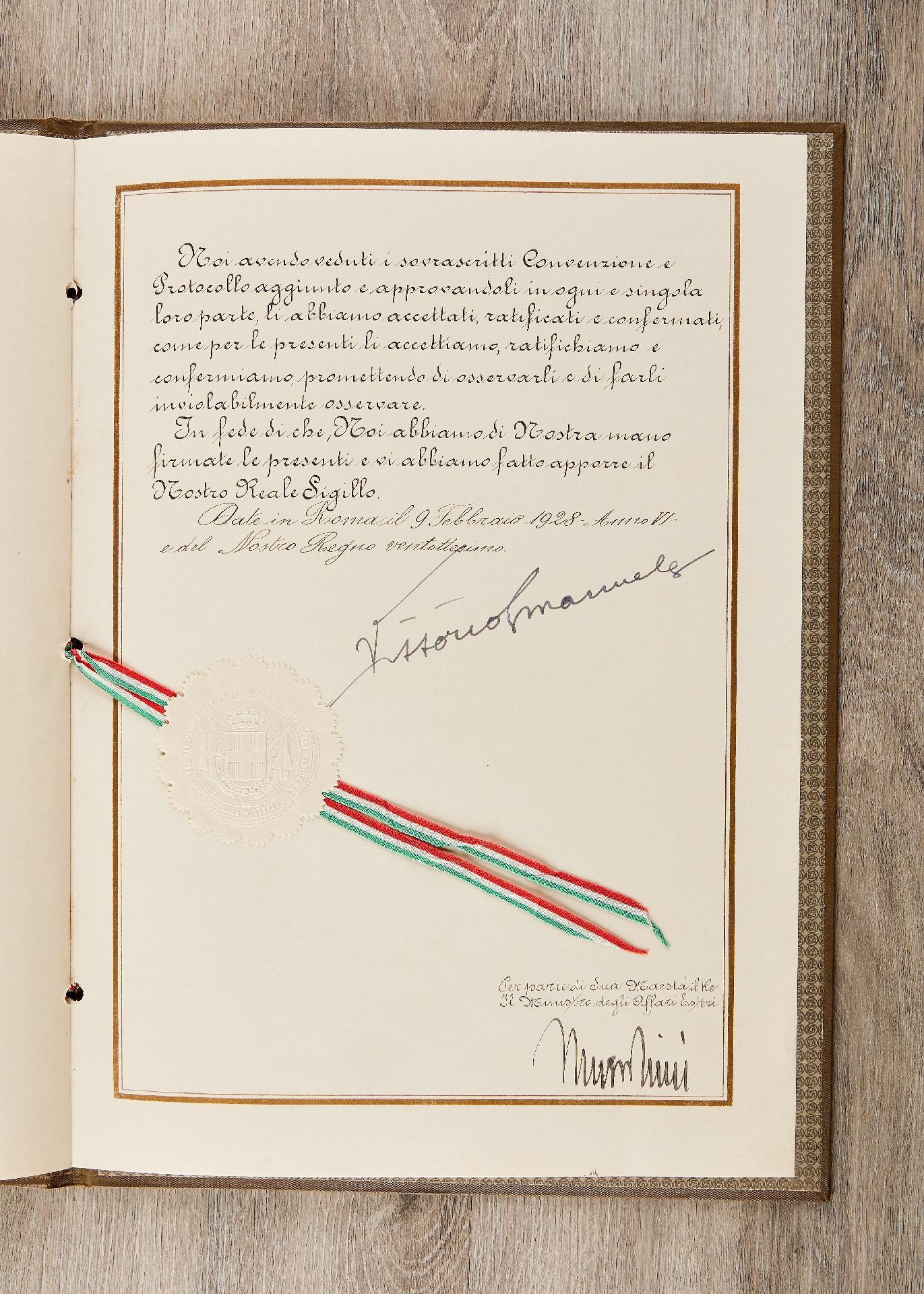 Italien : Staatsvertrag zwischen dem Deutschen Reich und dem Königreich Italien. - Image 14 of 17