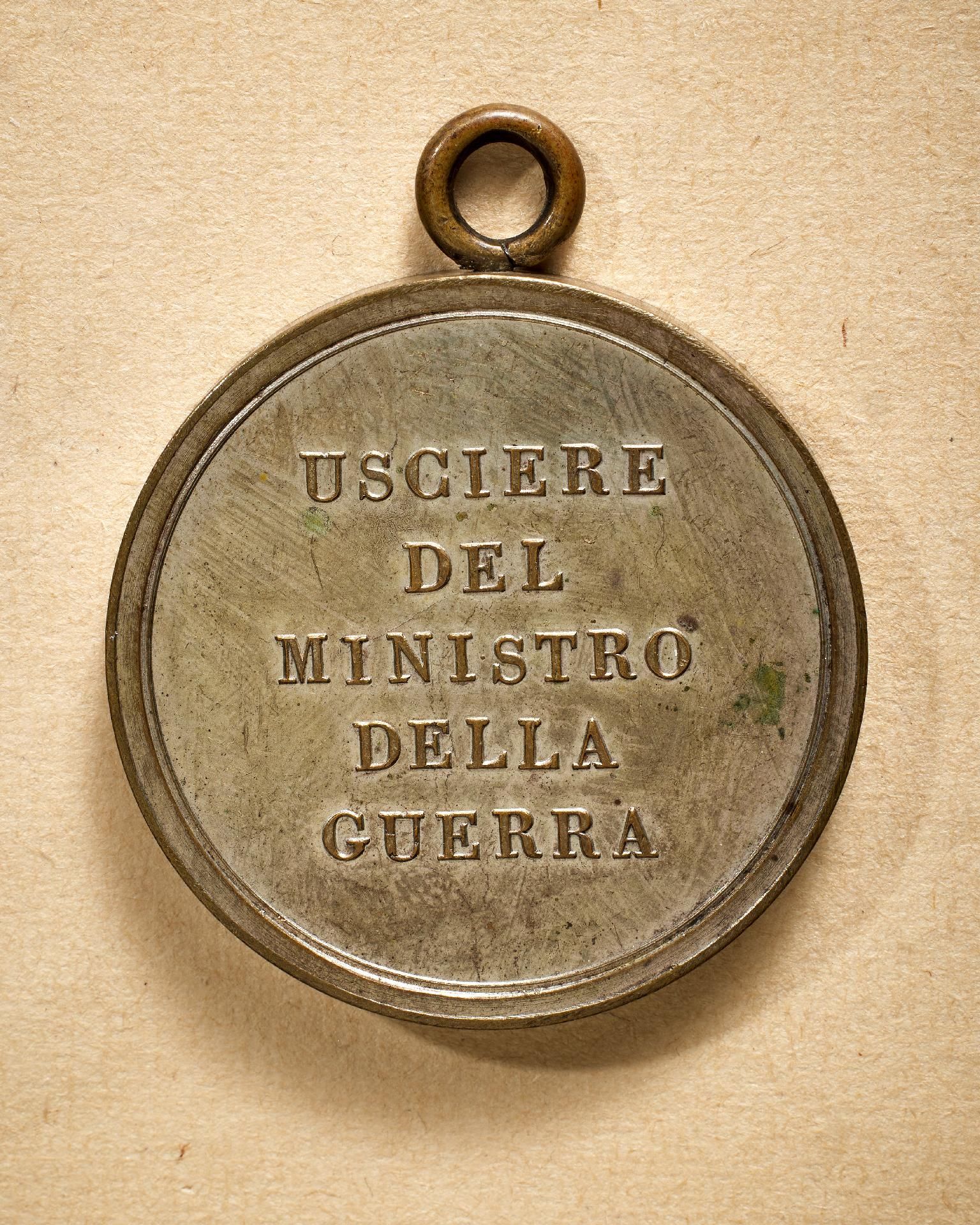 Italien : Königreich Italien (1805): Verdienstmedaille "Usciere del Ministro della Guerra" - Bild 2 aus 2
