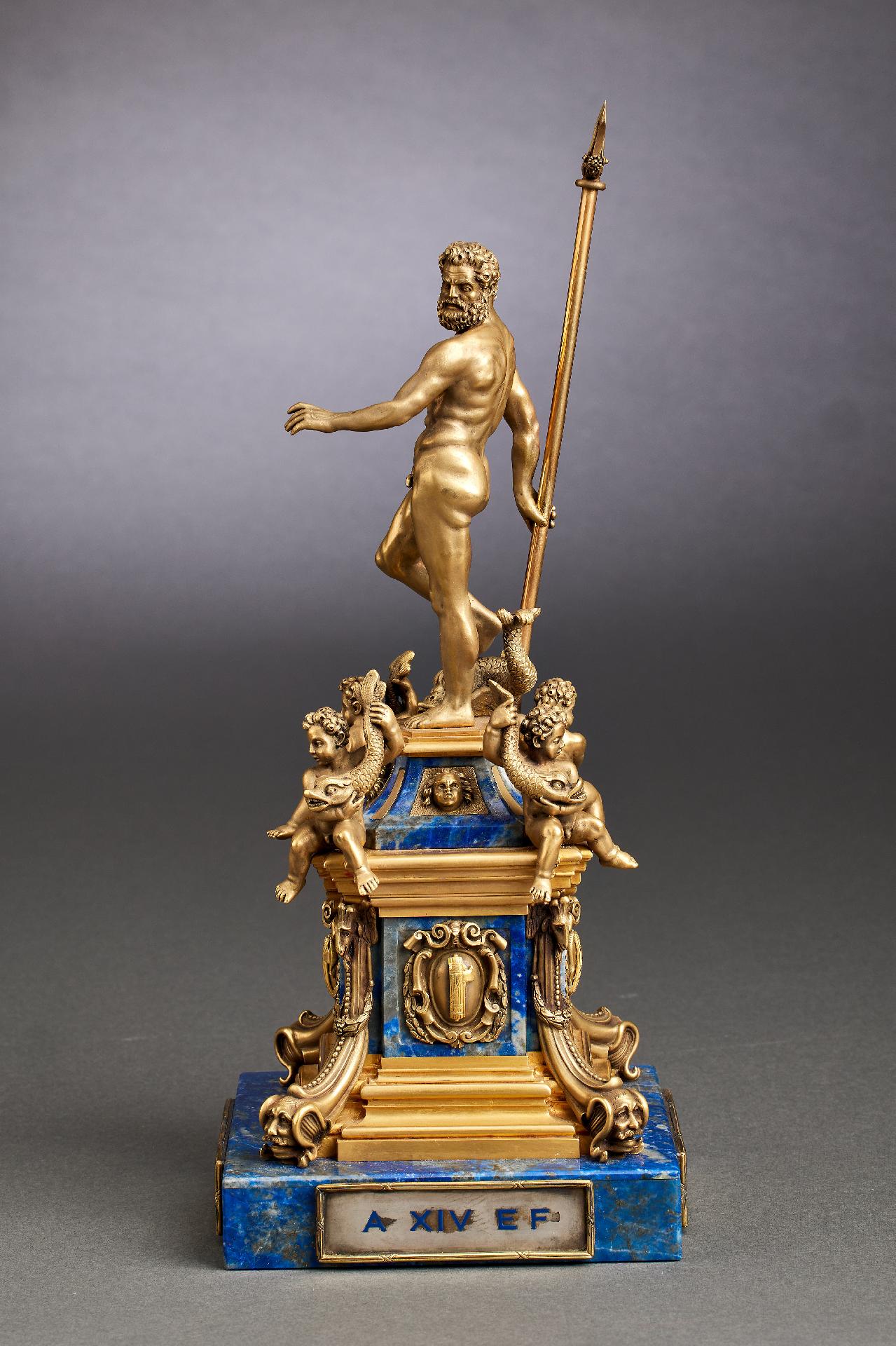 Vitrinenobjekte und Preziosen : Neptun - Geschenkskulptur der Stadt Bologna an den Duce Benito M... - Image 7 of 13