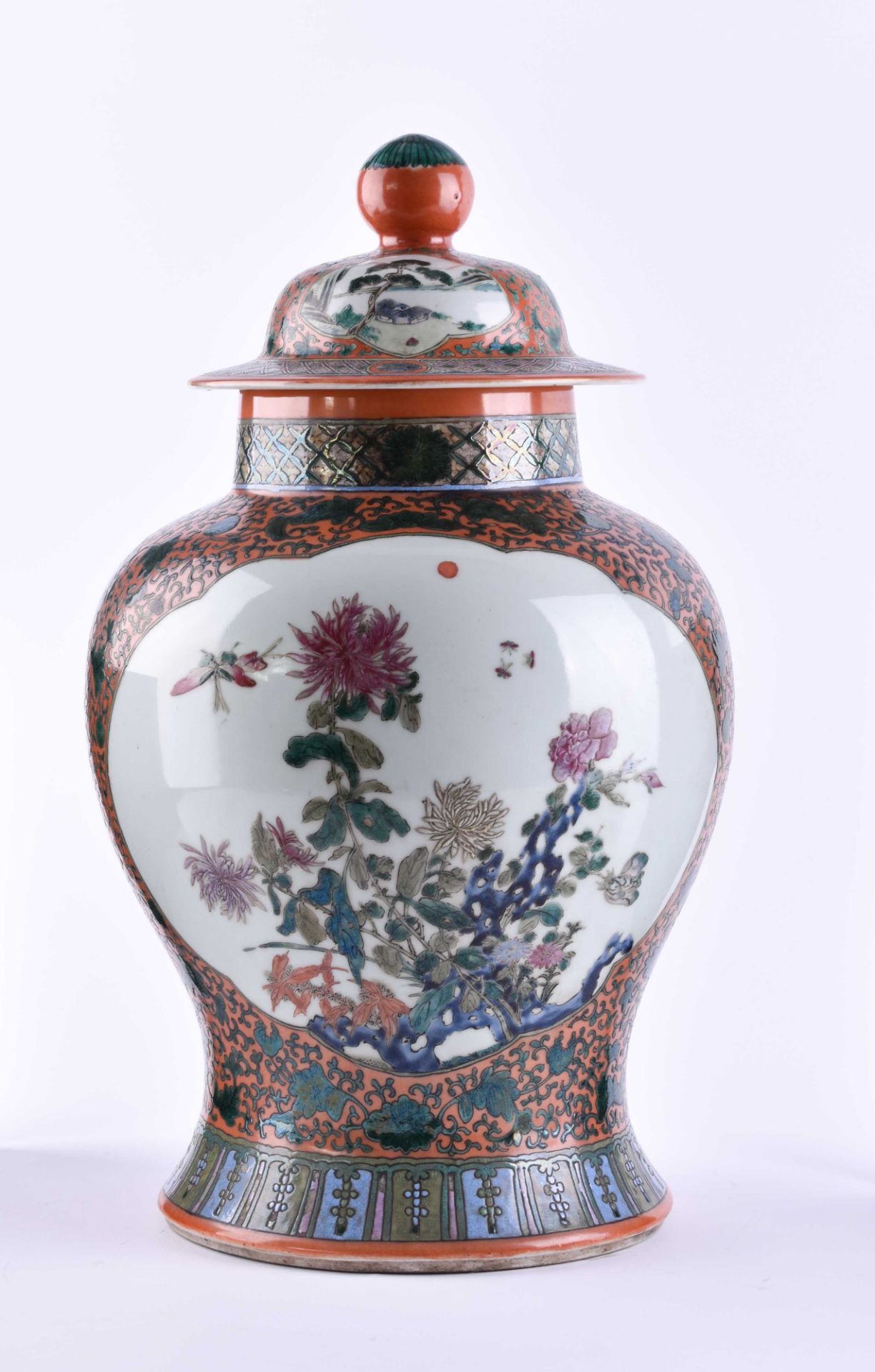 Deckelvase China Qing-Periode - Bild 2 aus 7