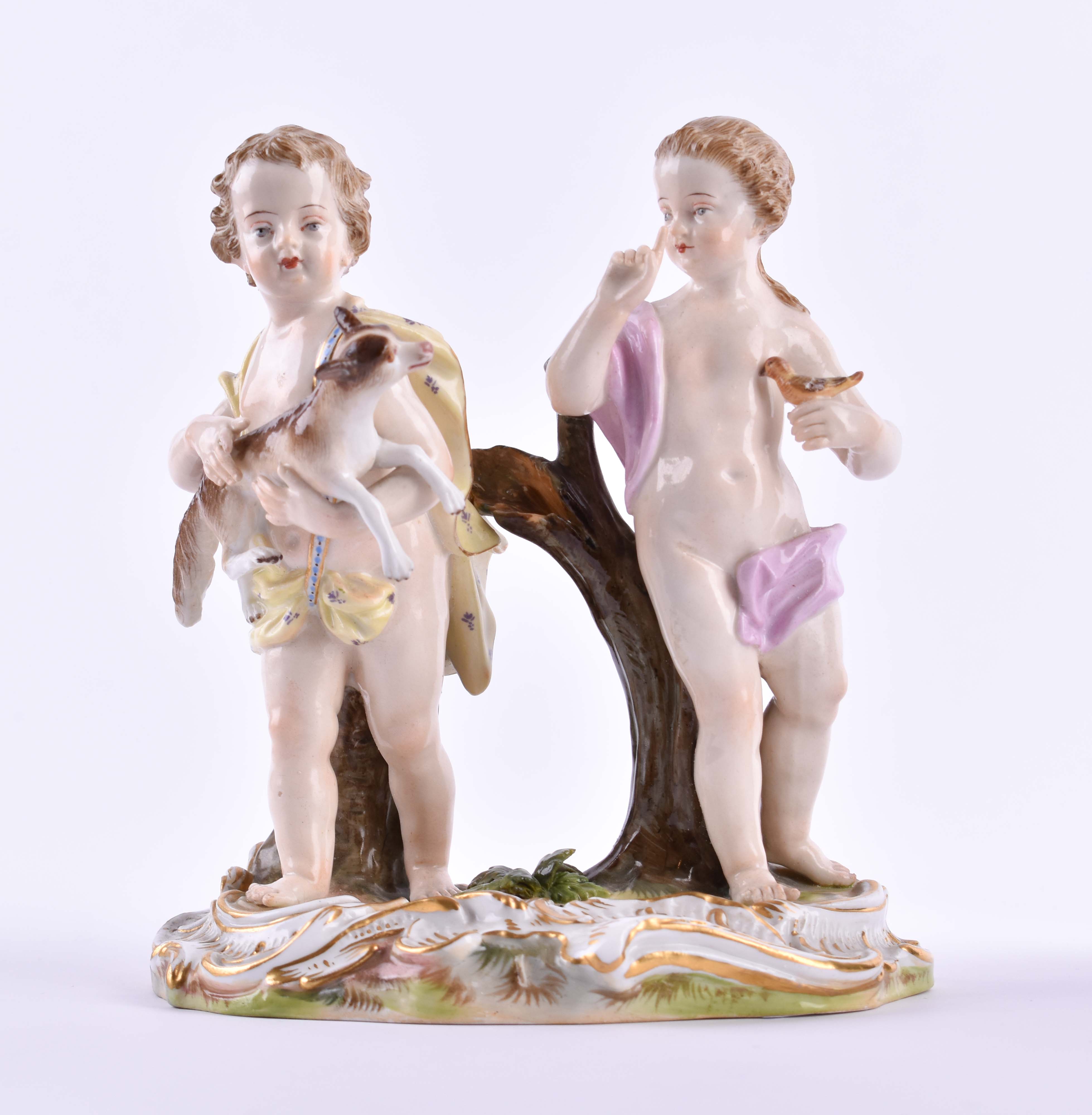 Figure group Meissen 19th century