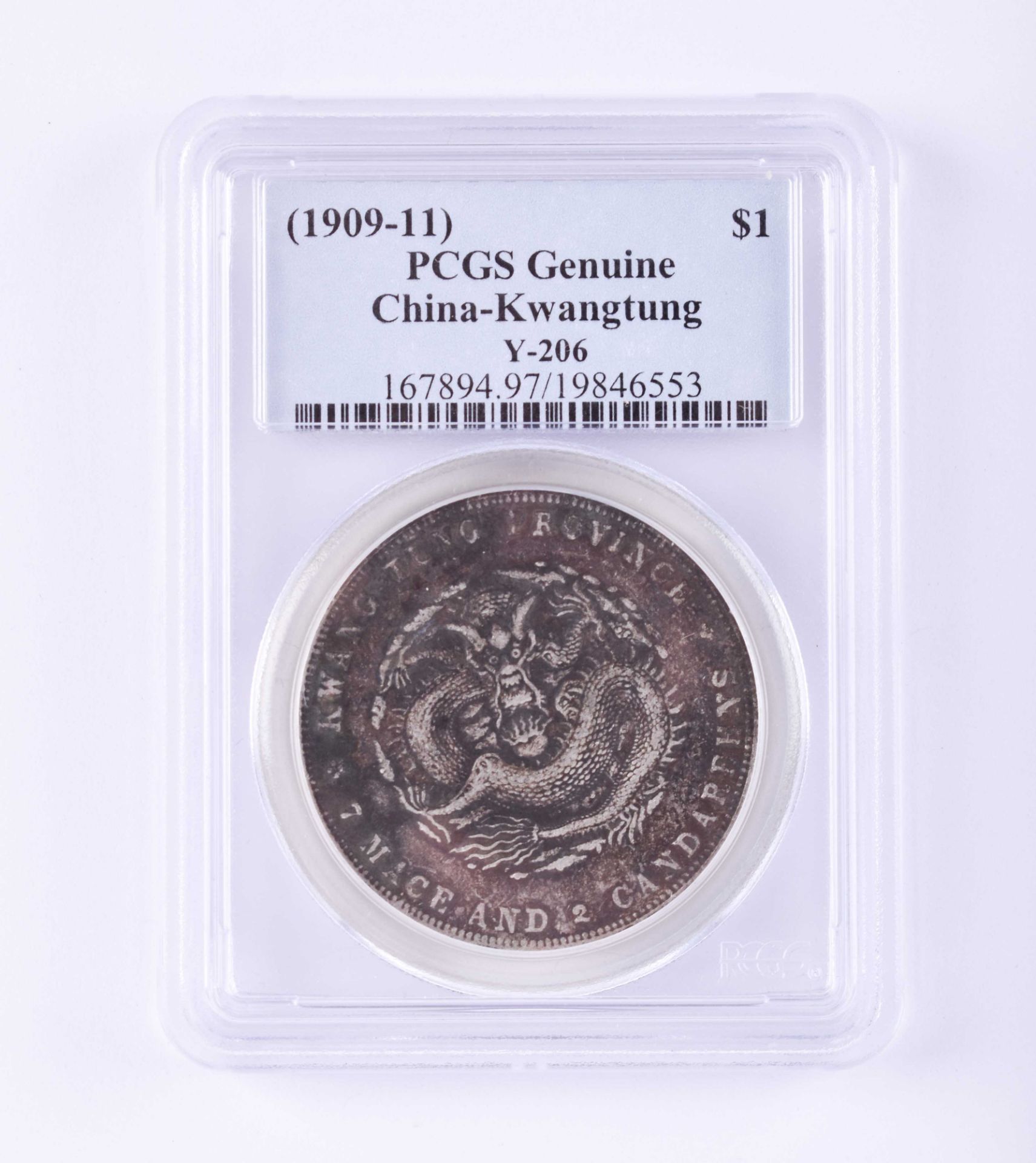 1 Dollar China Kwangtung 1909-11 