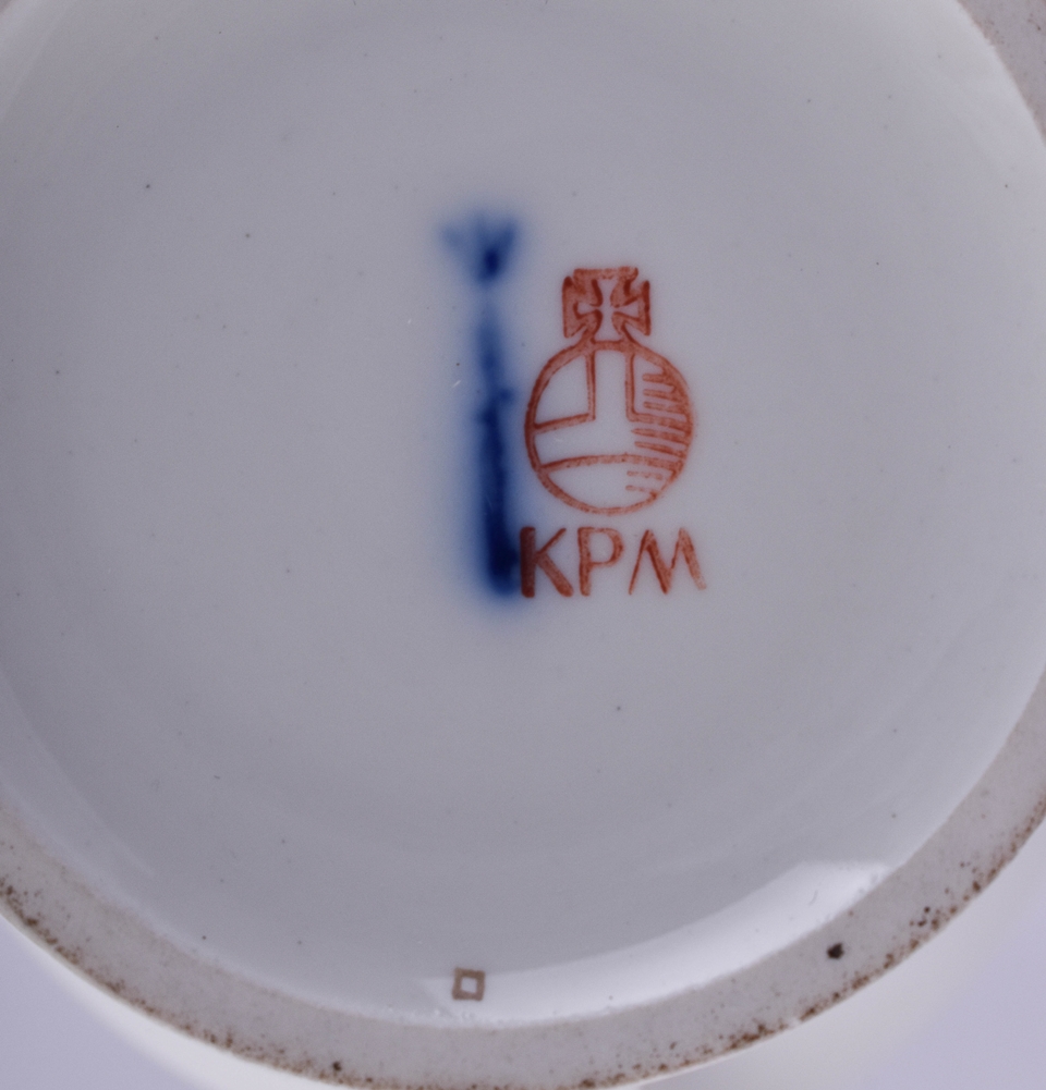 Cup and saucer KPM around 1900 - Image 4 of 4