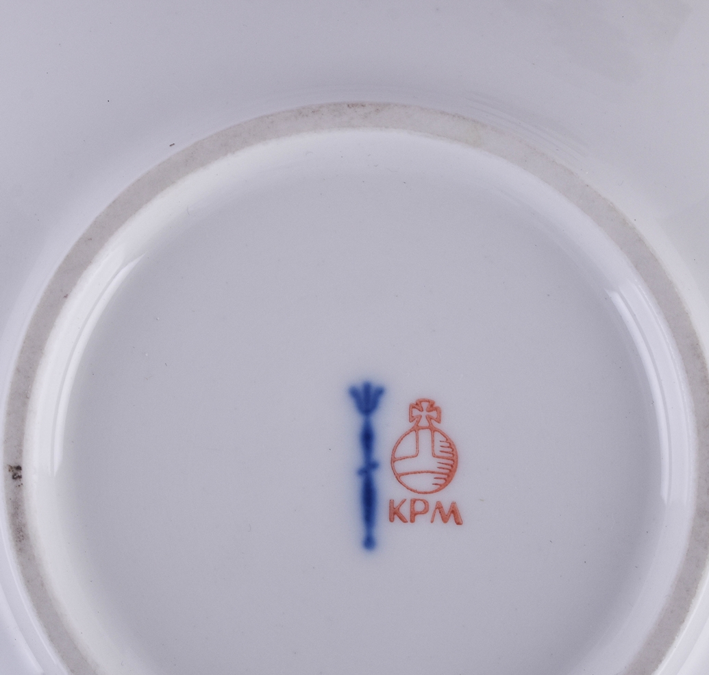 Cup and saucer KPM around 1900 - Image 3 of 4