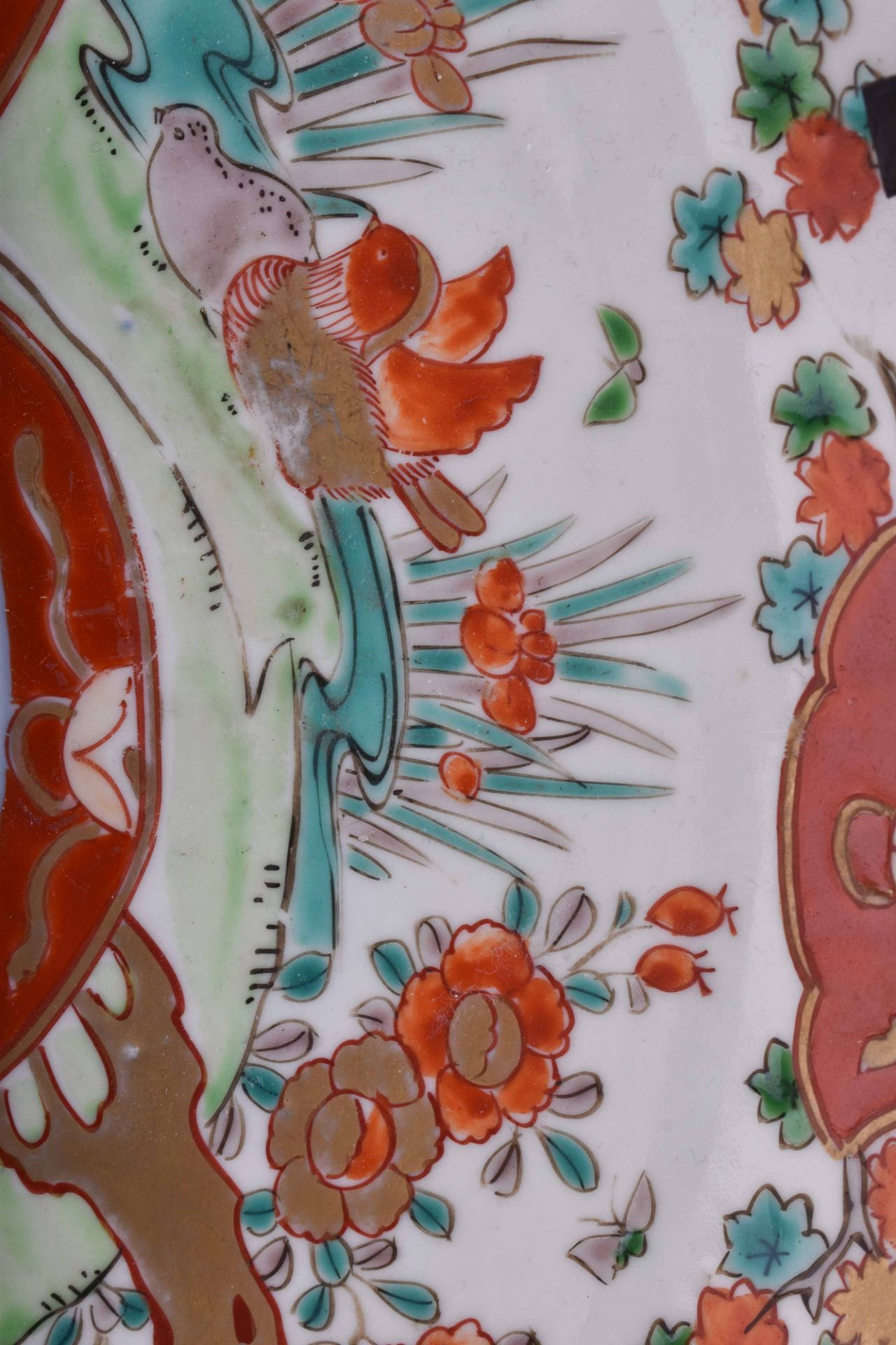 Wucai Teller China Qing Dynastie - Bild 4 aus 5