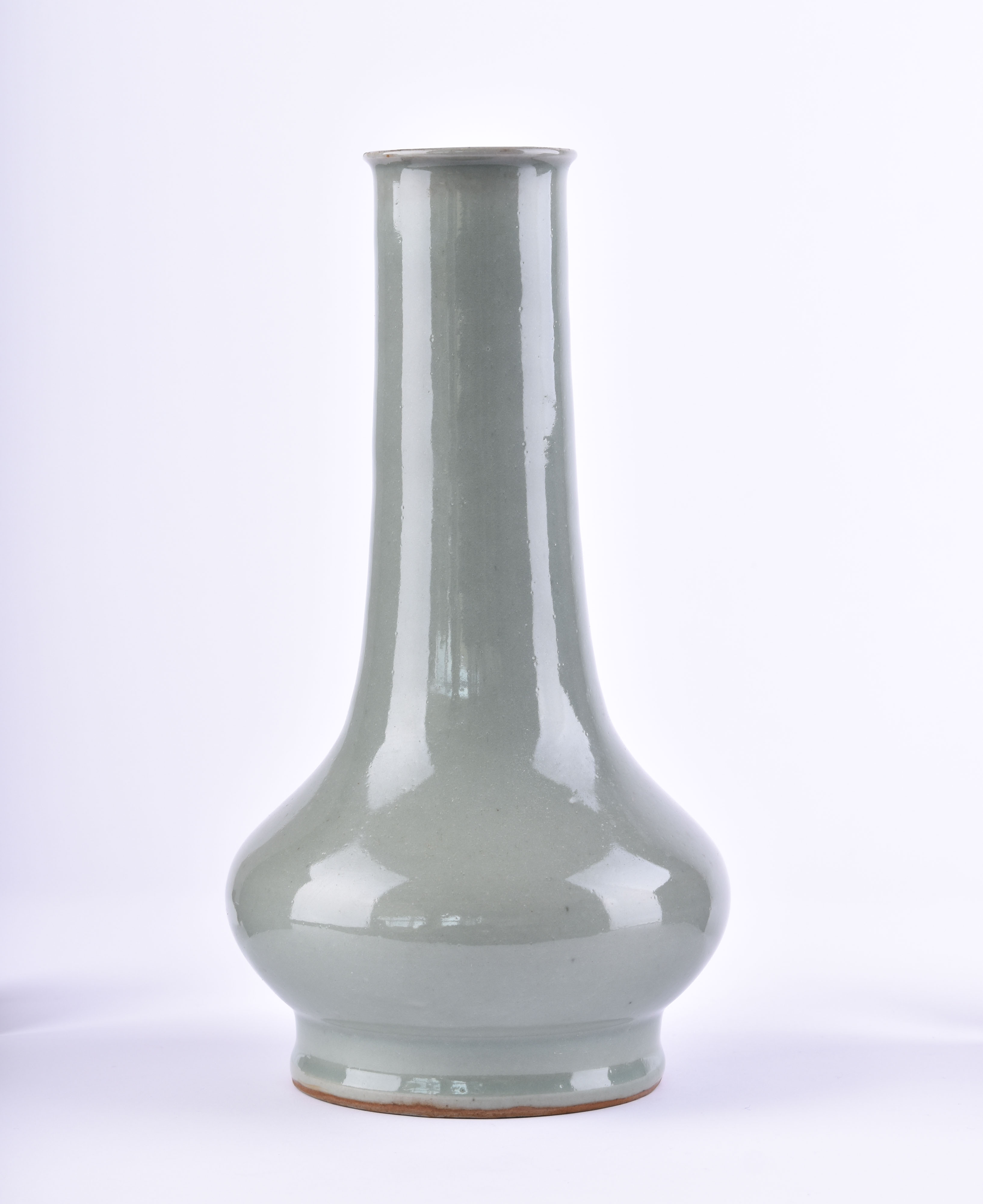 Celadon vase China Qing dynasty 17th / 18th century  - Image 3 of 4