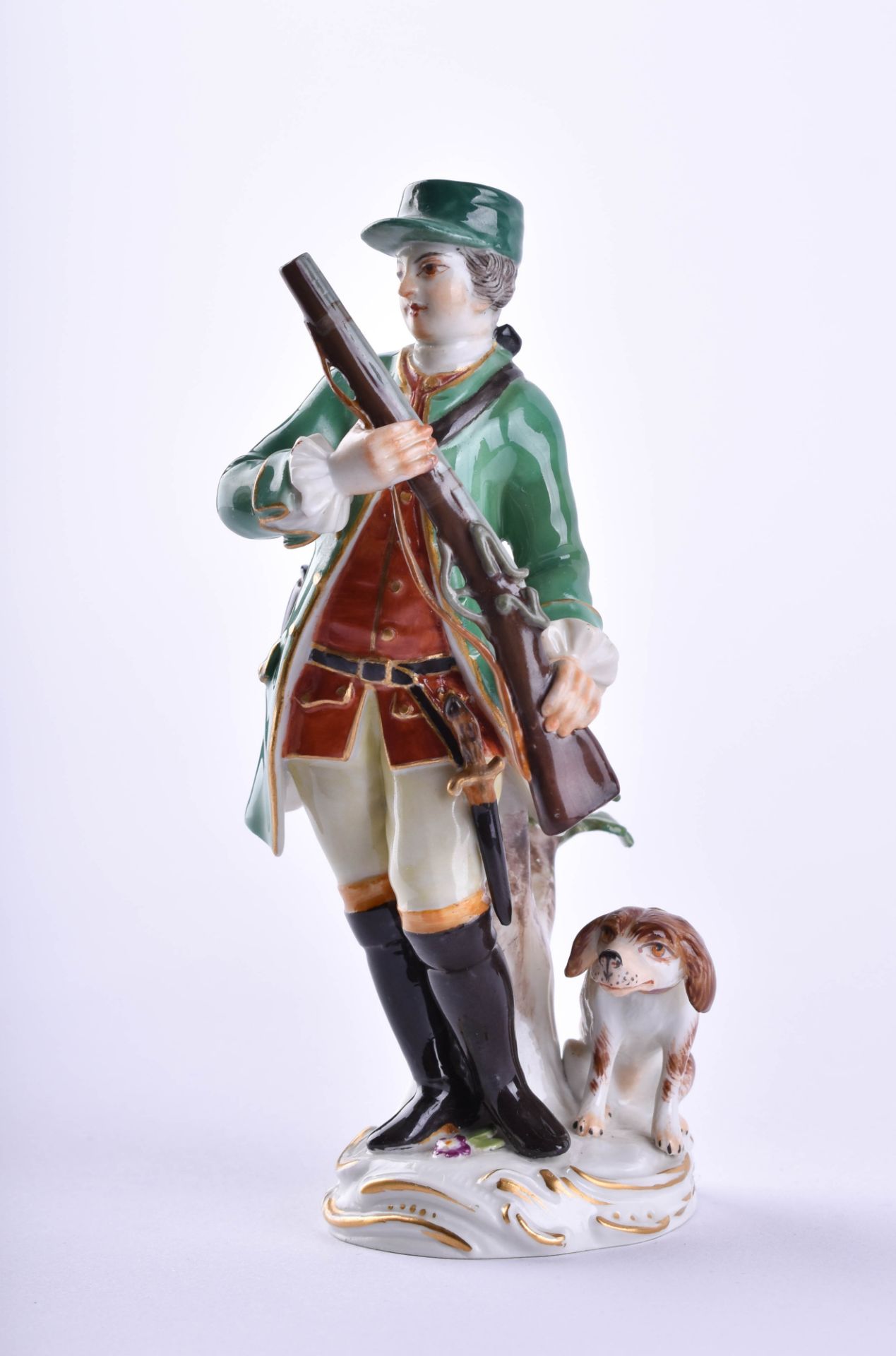 Hunting figure Meissen - Image 2 of 5