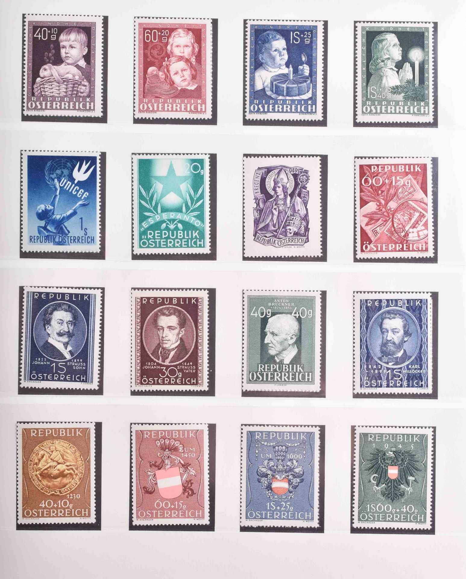 Österreich Sammlung von 1945 - 1960, postfrisch, komplett - Bild 5 aus 5