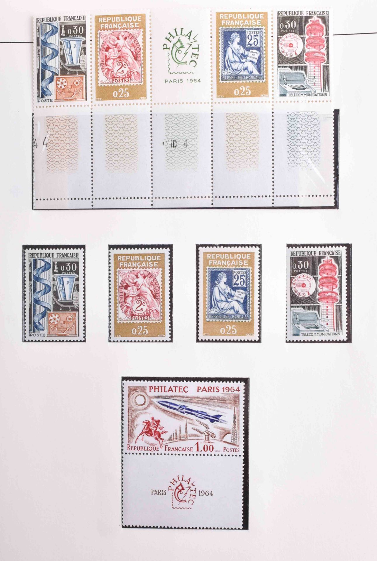 Frankreich Sammlung von 1960 - 1974, postfrisch komplett - Bild 2 aus 3