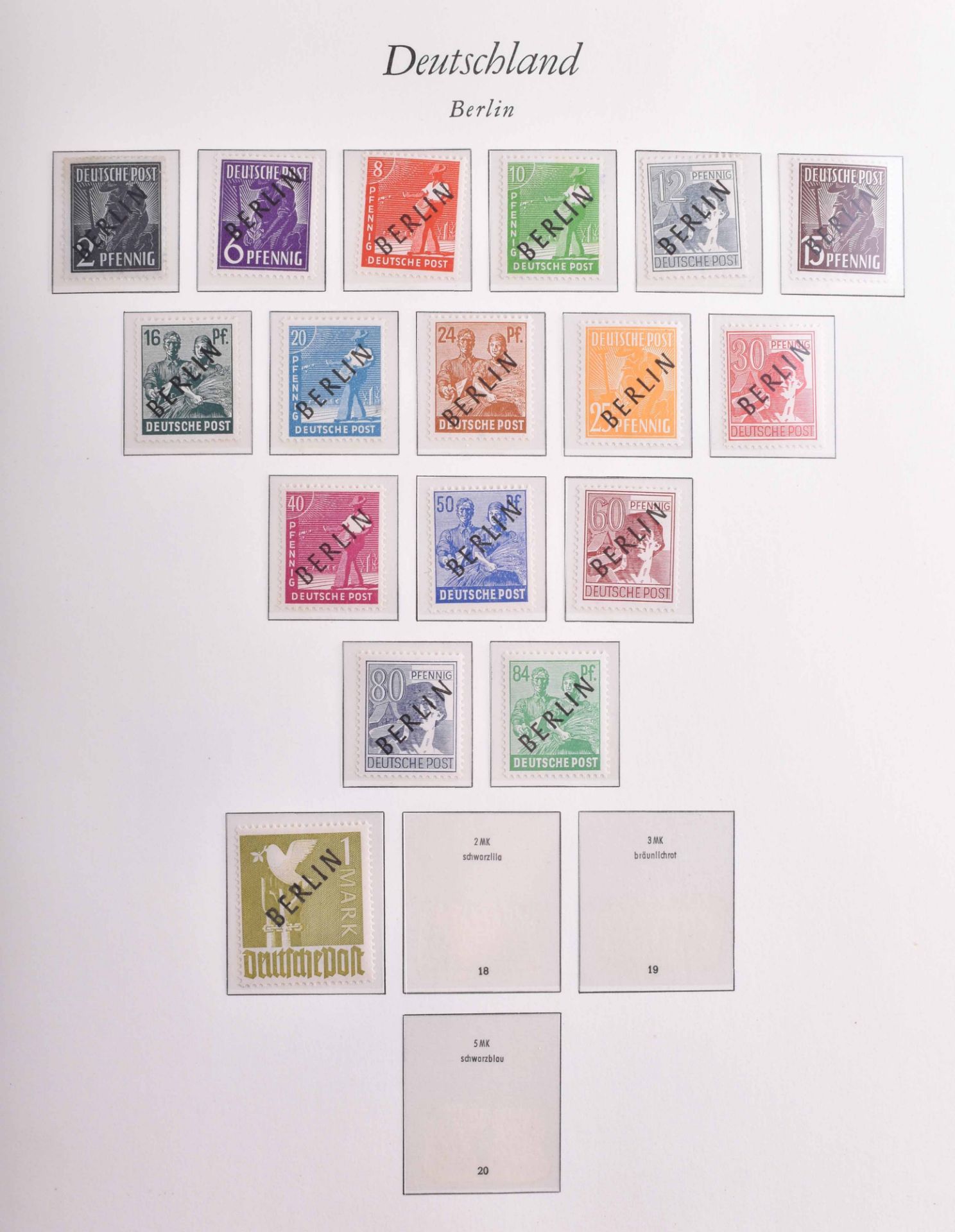 Berlin Sammlung 1948 - 1985 postfrisch