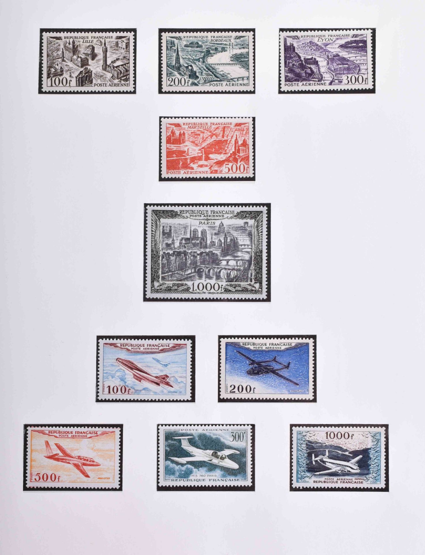 Frankreich Sammlung in 2 Bänden von 1938 - 1972 - Bild 3 aus 4