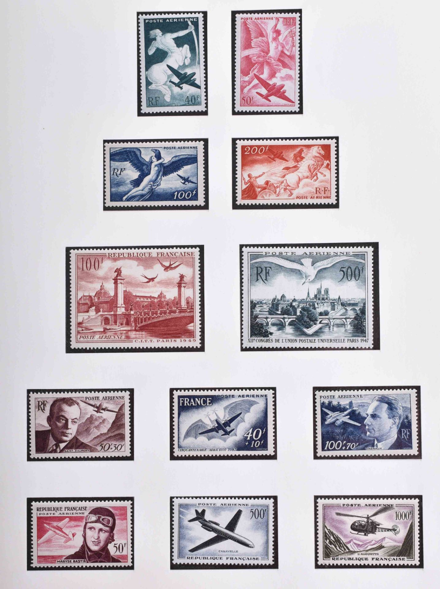 Frankreich Sammlung in 2 Bänden von 1938 - 1972 - Bild 4 aus 4