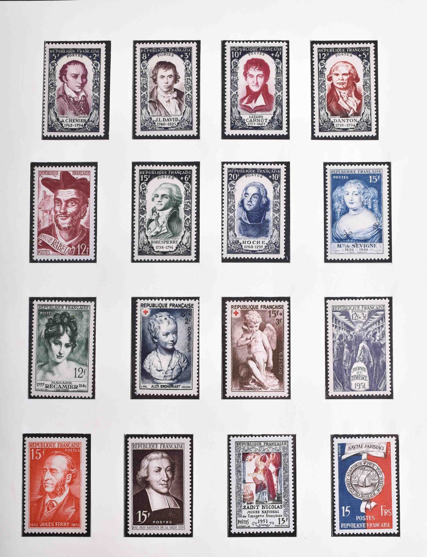 Frankreich Sammlung in 2 Bänden von 1938 - 1972 - Bild 2 aus 4