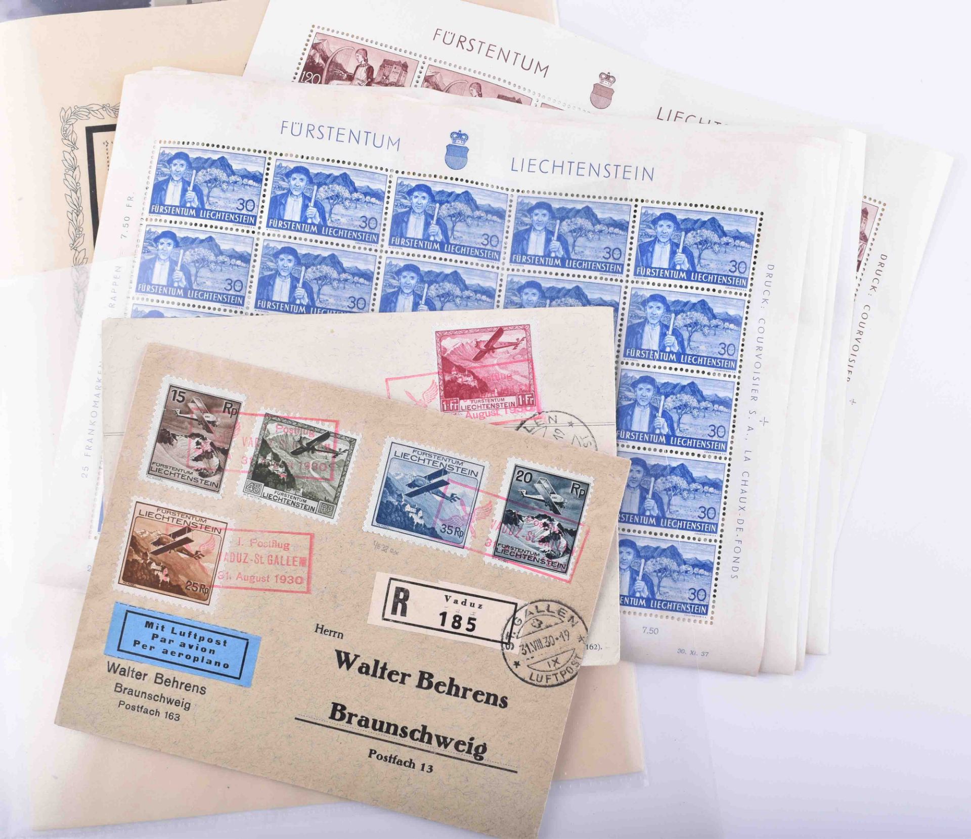kleiner Posten Briefmarken Liechtenstein - Bild 4 aus 4
