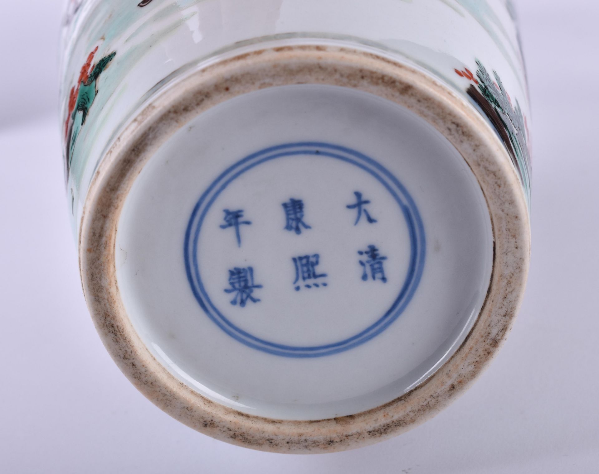 Wucai Vase China Qing Dynastie - Bild 7 aus 7
