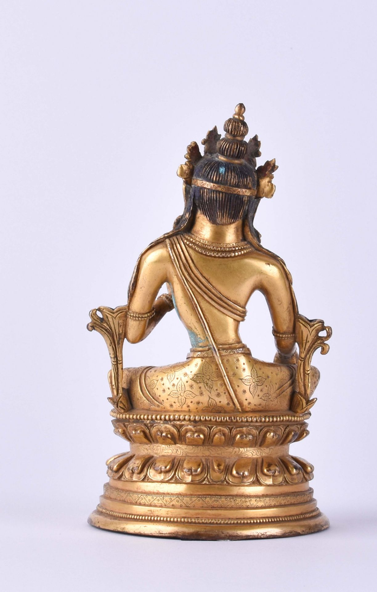 Feuervergoldete Bronze der Syamatara - Bild 3 aus 5
