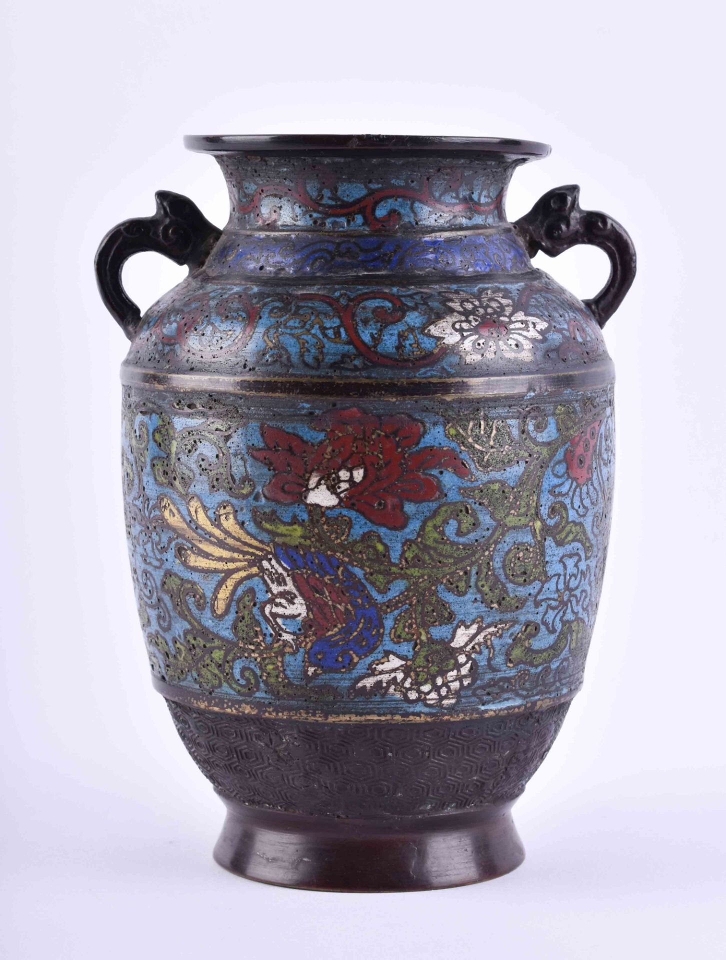 Cloisonnevase China Qing Dynastie