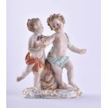 Amorettengruppe Meissen um 1860