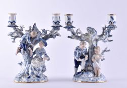 figürliches Leuchterpaar Meissen 19. Jhd.