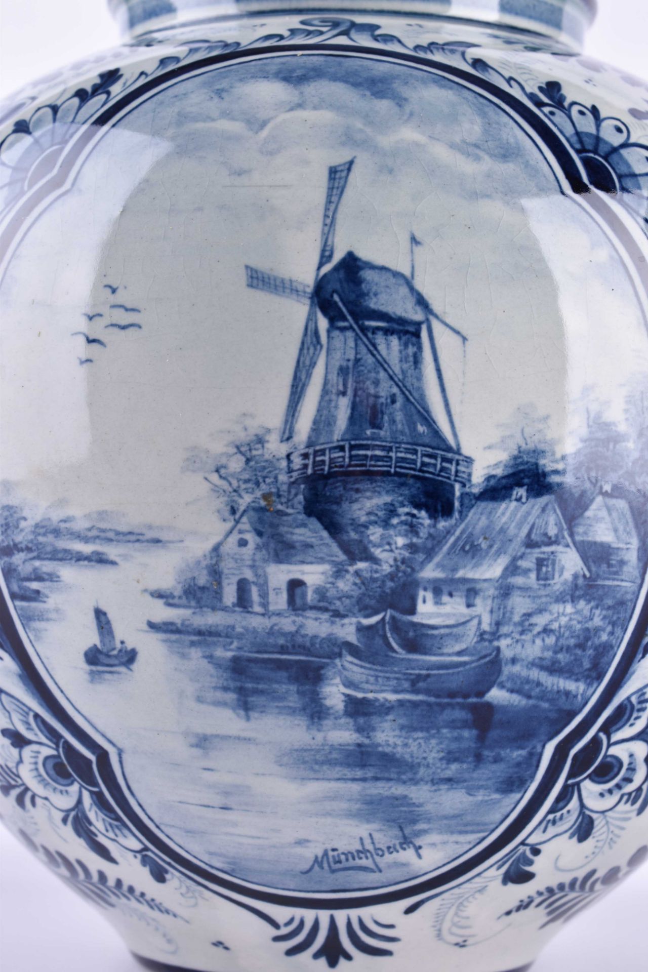 Vase Delft 20th century - Image 2 of 5