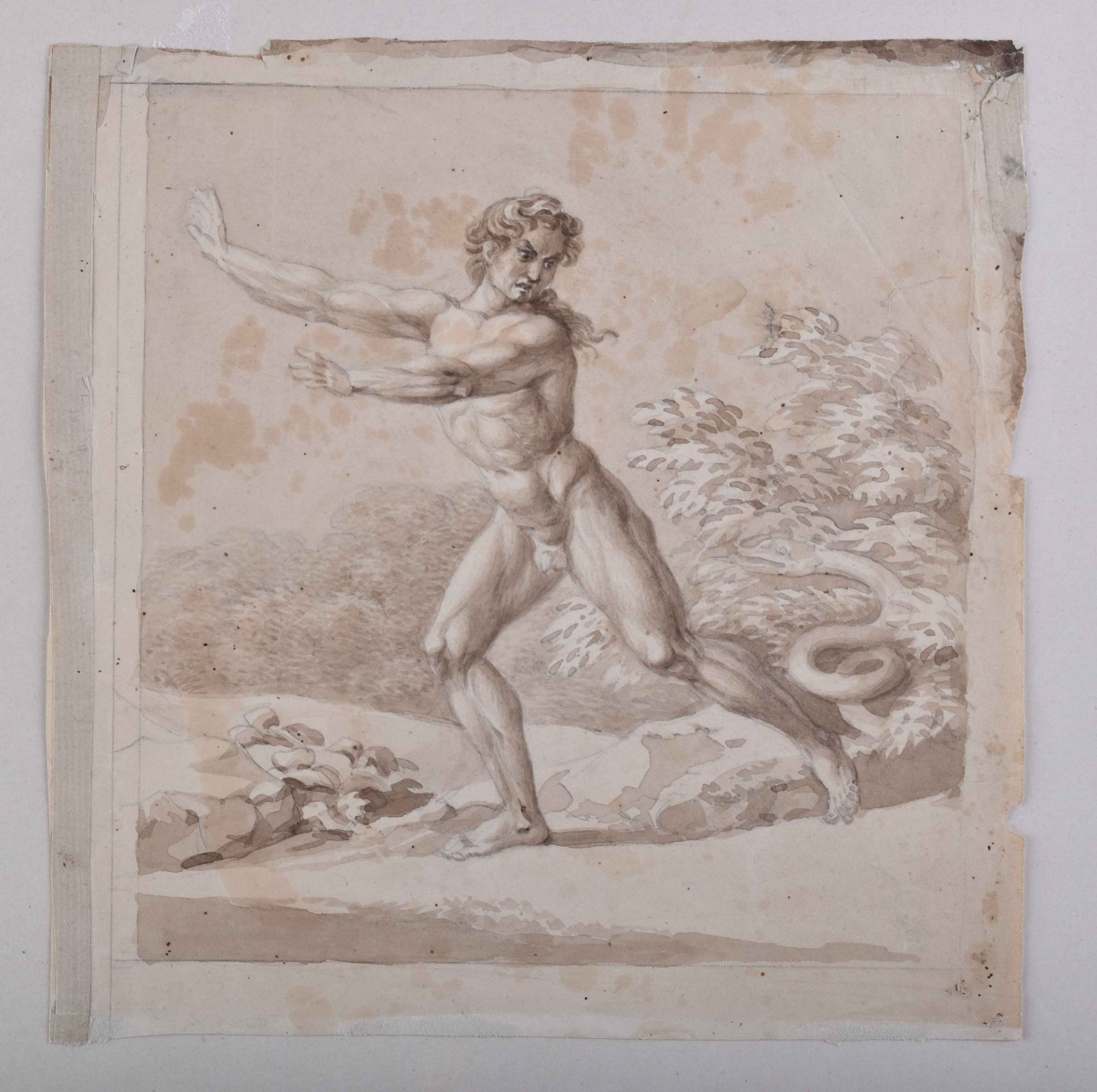 Anonymous old master drawing, probably 17th / 18th century - Image 2 of 4