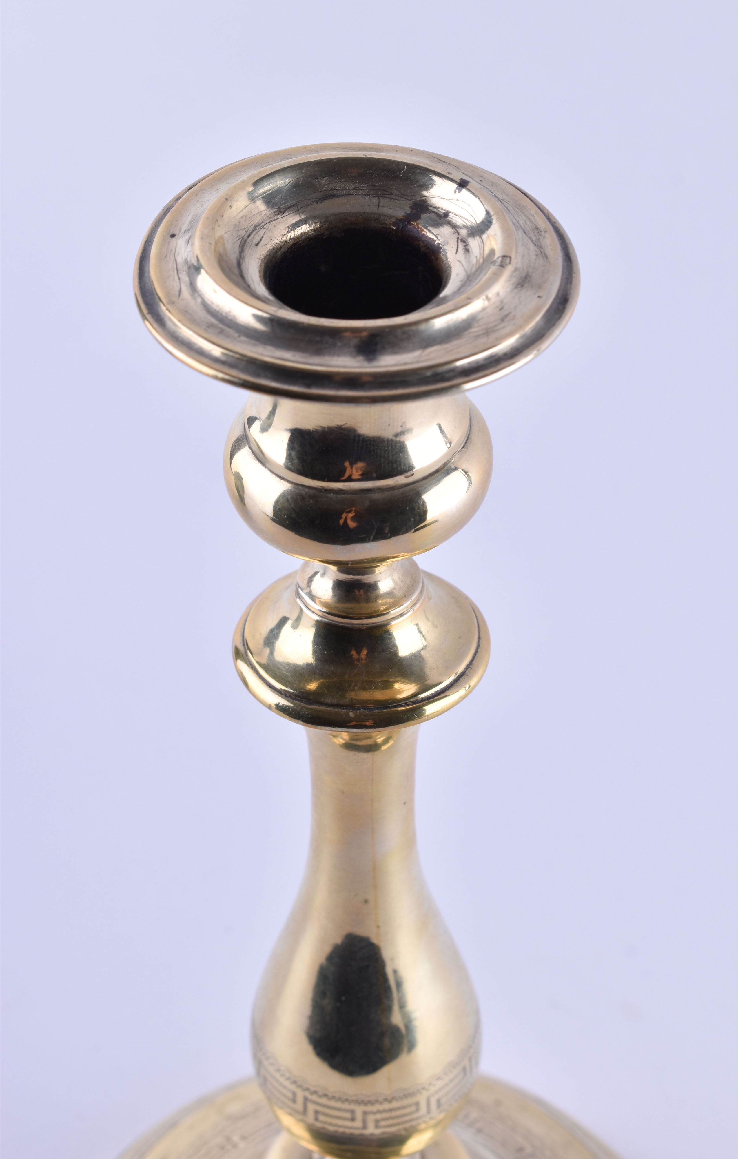 Judaika ceremonial candlestick around 1900