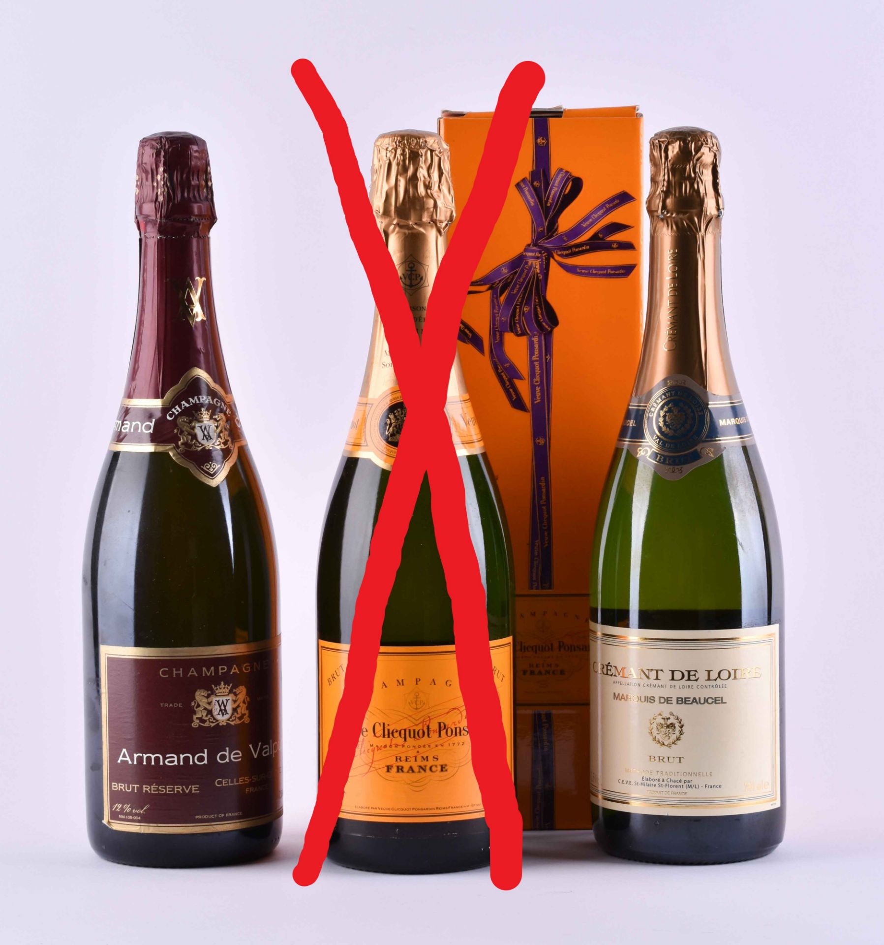 1 Flasche Armand de Valpuy & 1 Flasche Cremant