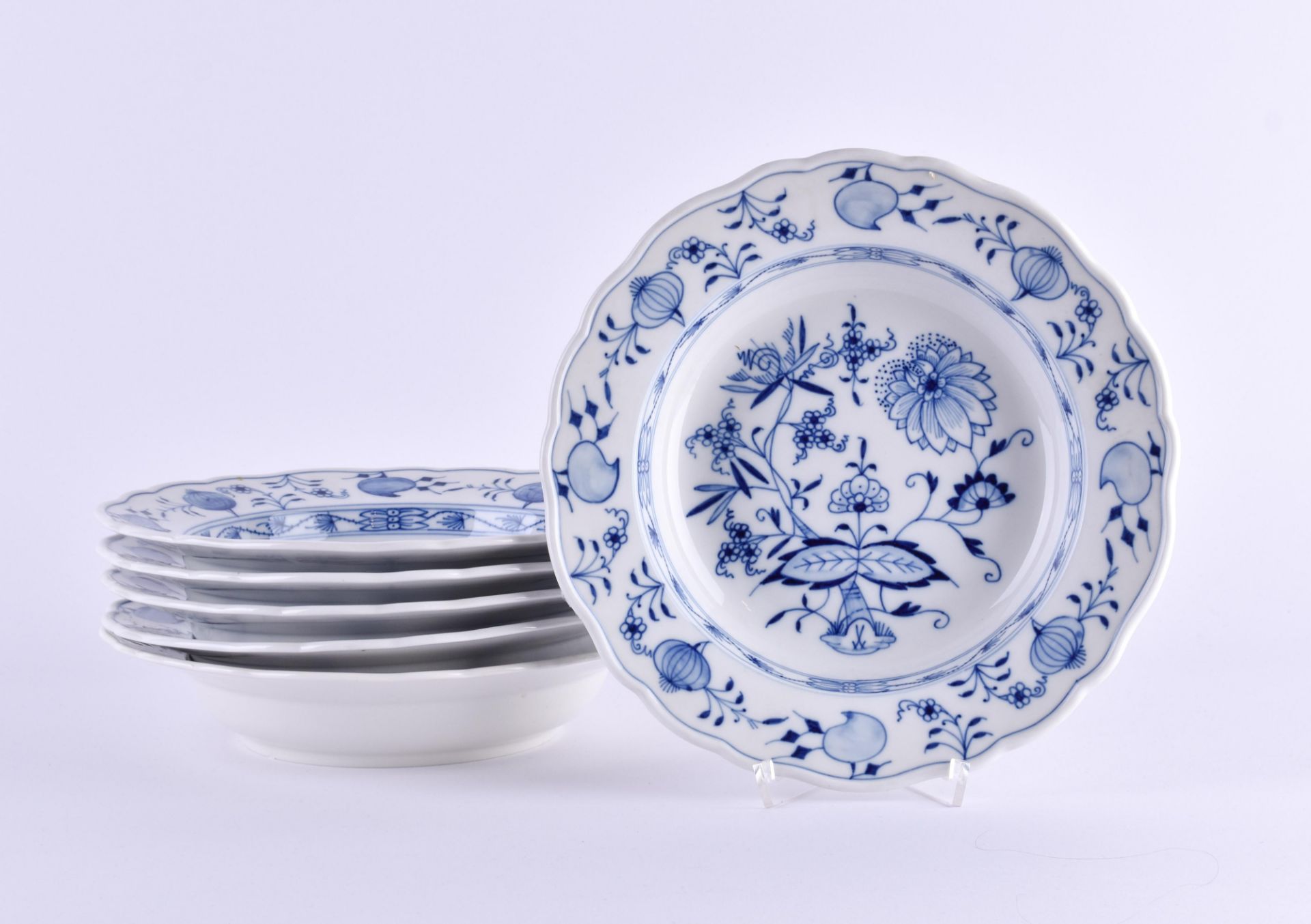 6 soup plates Meissen