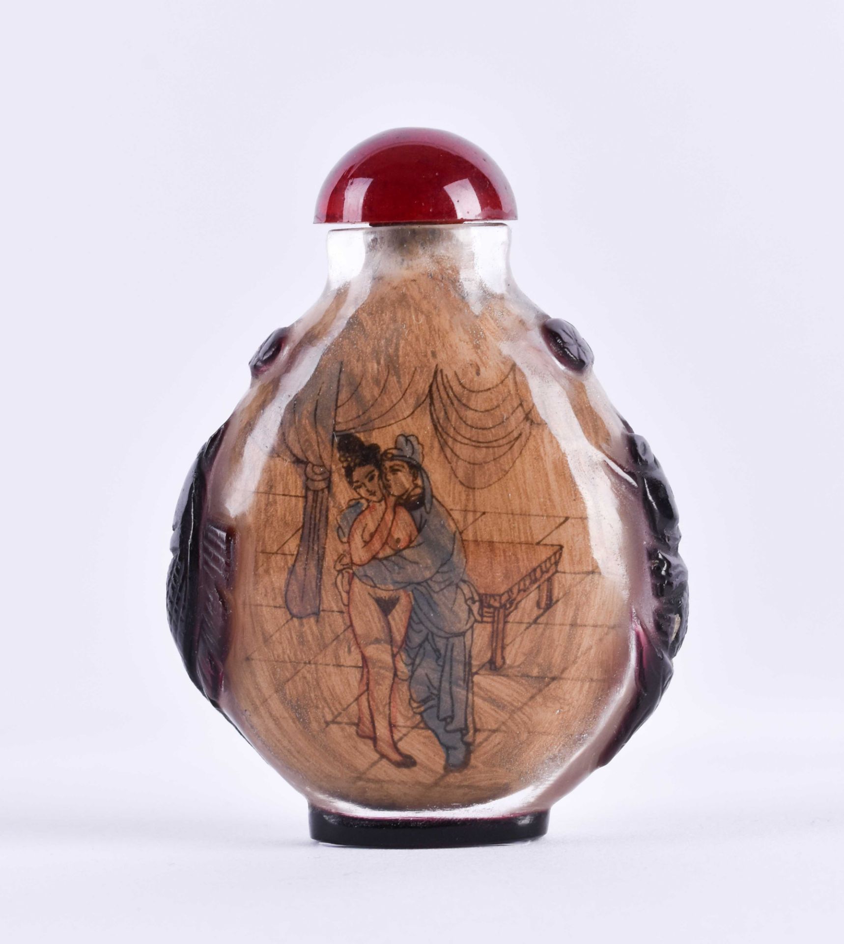 Snuff bottle China - Image 3 of 3