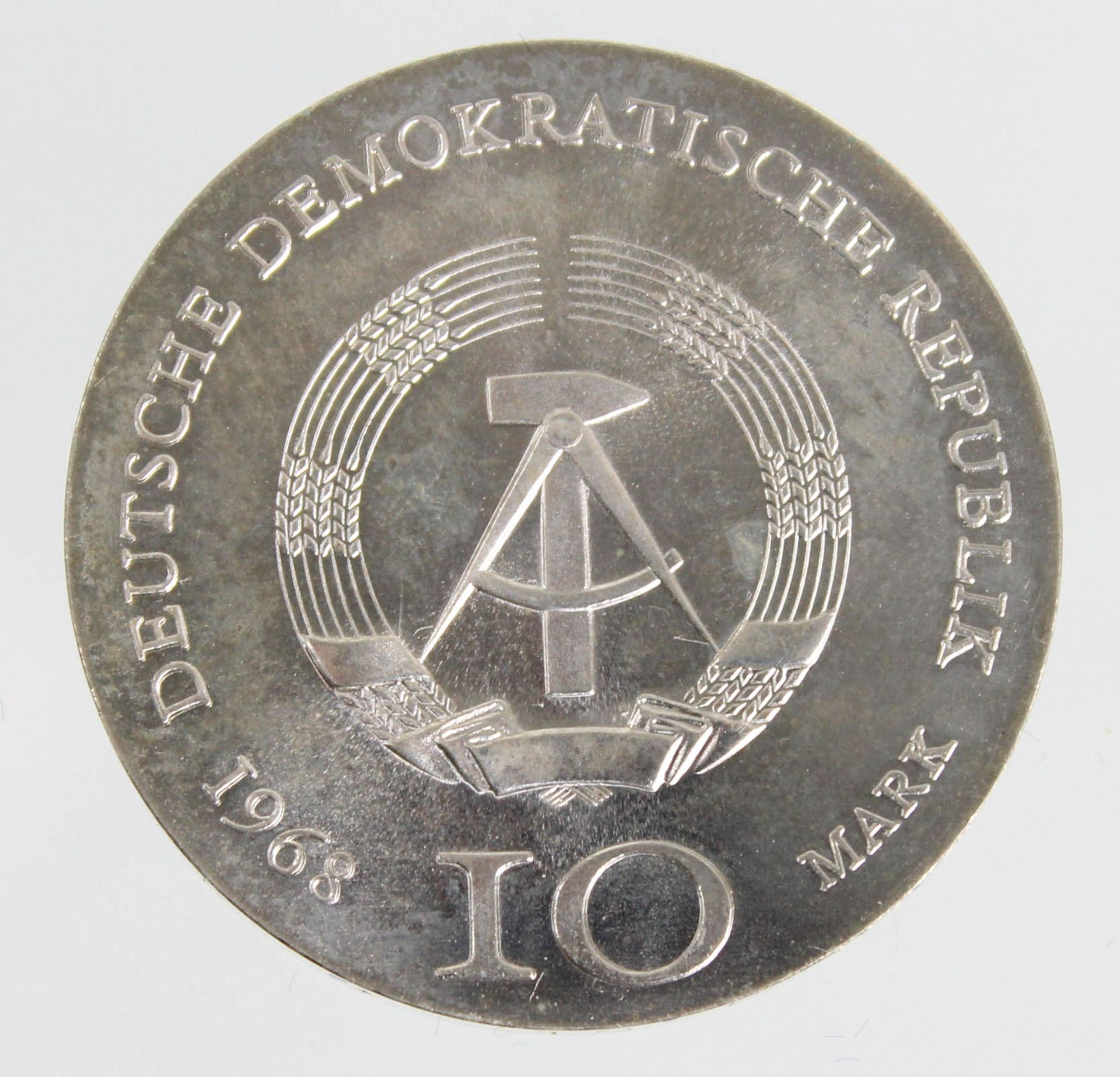 10 Mark DDR Johann Gutenberg 1968 - Bild 2 aus 2