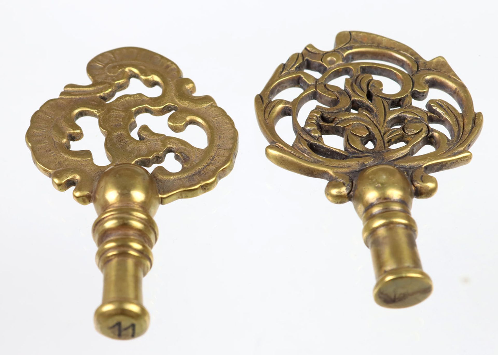Schlüsselkopf Paar Barock Stil - Bild 2 aus 2