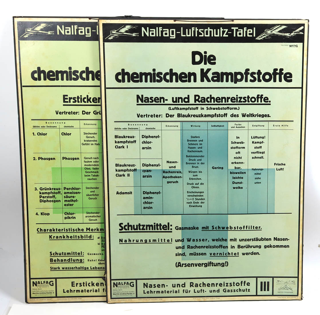 Nalfag-Luftschutz Tafel - Image 2 of 3