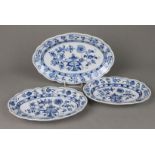 3 *Zwiebelmuster* Anbietplatten Teichert Meissen