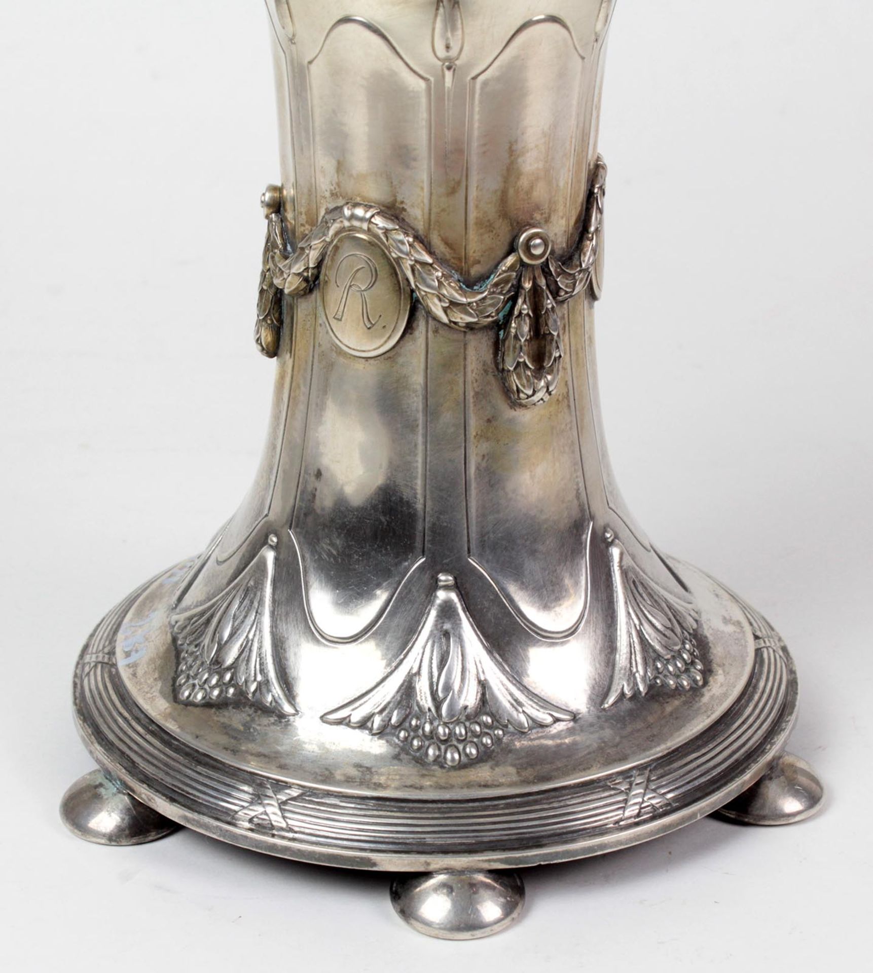 Jugendstil Tafelaufsatz Silber 800 - Bild 2 aus 3