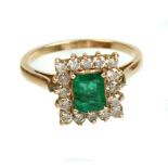 Smaragd Brillant Ring - GG 585
