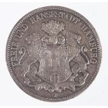 5 Mark Hansestadt Hamburg 1901 J