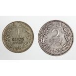 1 und 2 Reichsmark 1926 A