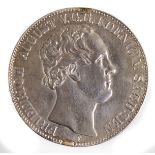 Doppeltaler Friedrich August II. Sachsen 1850 F