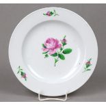 Meissen Speiseteller *Rote Rose* 19, Jhd.