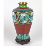 große Cloisonné Vase