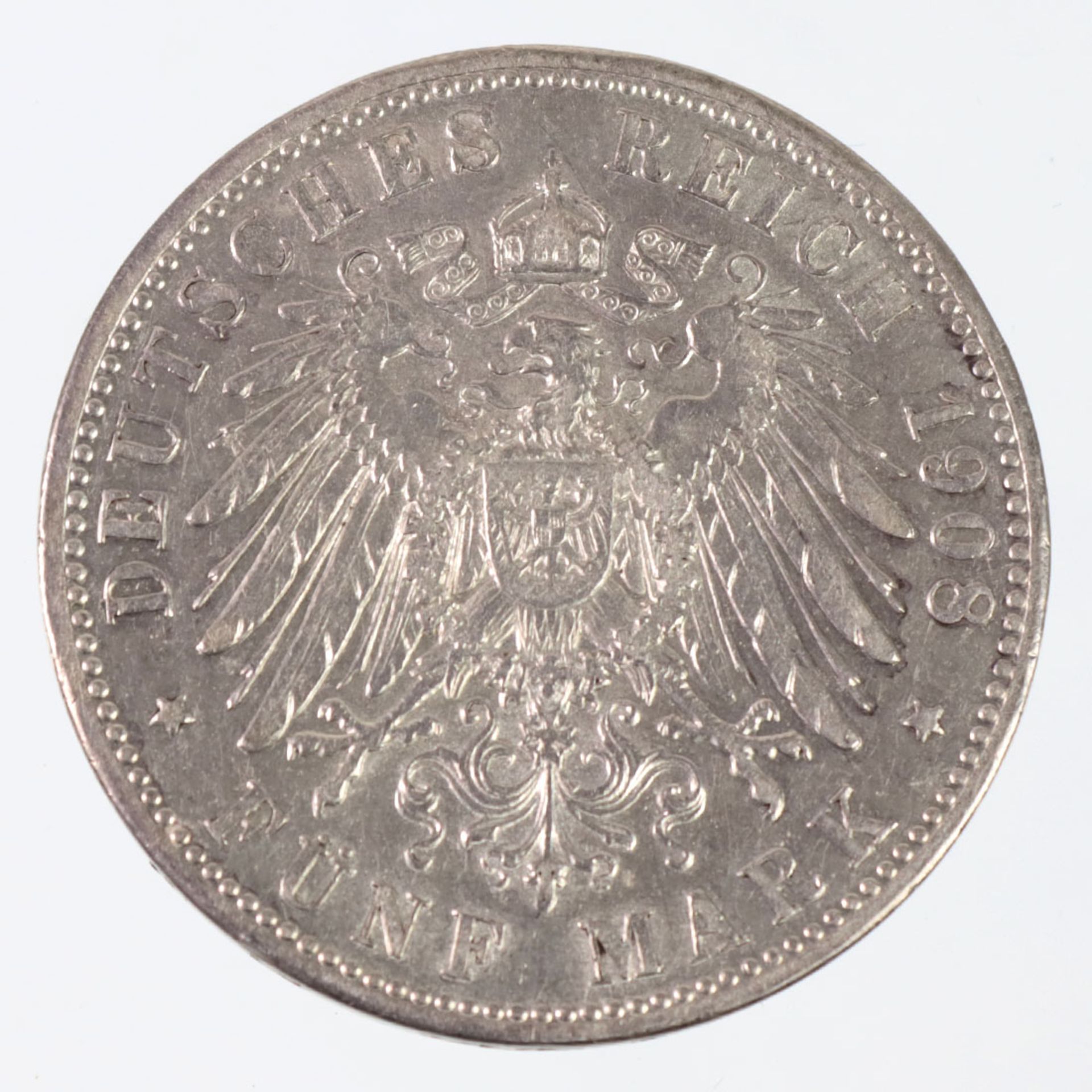 5 Mark Otto König von Bayern 1908 D - Bild 2 aus 2