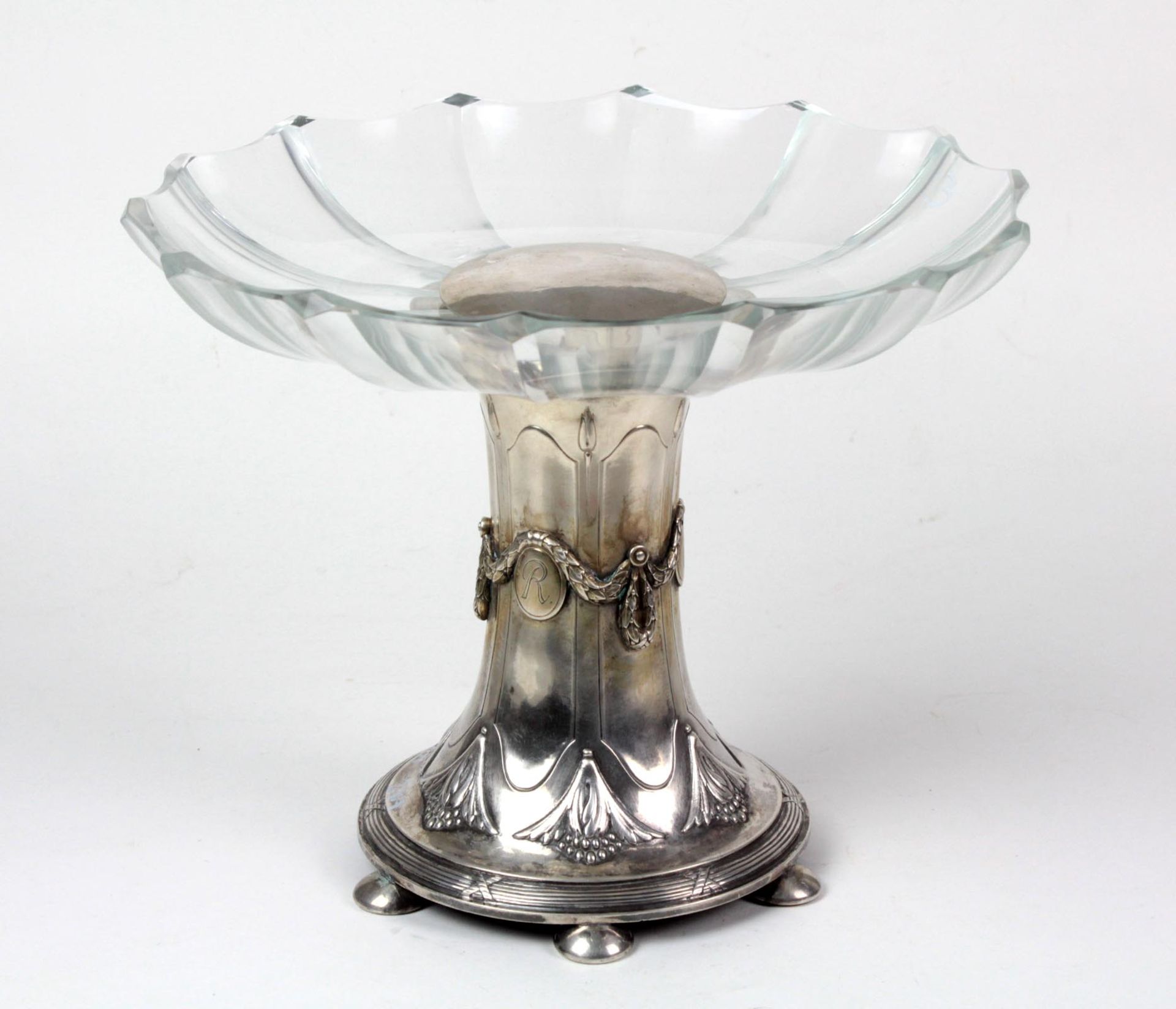 Jugendstil Tafelaufsatz Silber 800