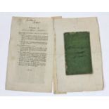 Militär Entlassungsschreiben 1833/38